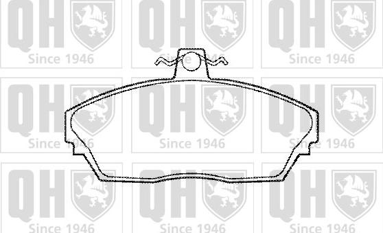 Quinton Hazell BP1183 - Комплект спирачно феродо, дискови спирачки vvparts.bg