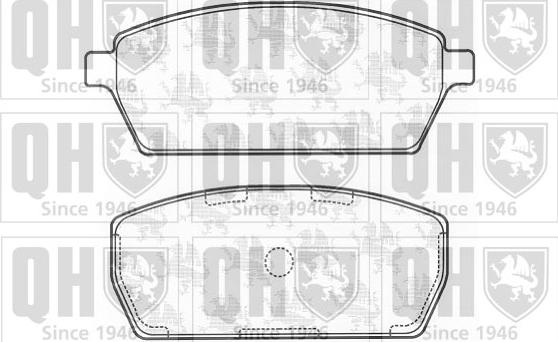 Quinton Hazell BP1182 - Комплект спирачно феродо, дискови спирачки vvparts.bg