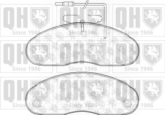Quinton Hazell BP1136 - Комплект спирачно феродо, дискови спирачки vvparts.bg