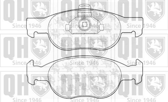 Quinton Hazell BP1131 - Комплект спирачно феродо, дискови спирачки vvparts.bg