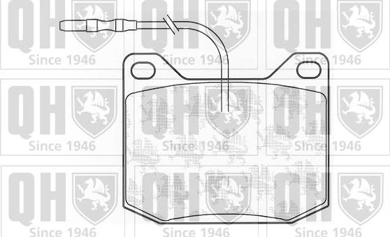 Quinton Hazell BP112 - Комплект спирачно феродо, дискови спирачки vvparts.bg