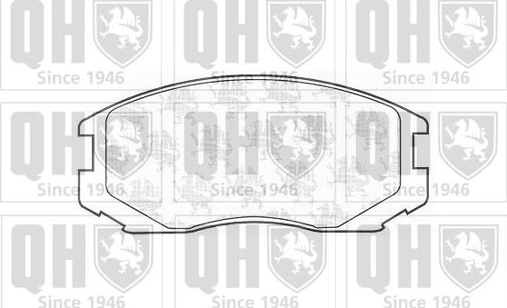 Quinton Hazell BP1175 - Комплект спирачно феродо, дискови спирачки vvparts.bg