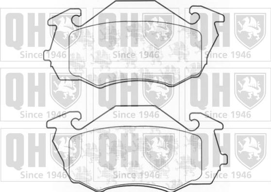 Quinton Hazell BP1176 - Комплект спирачно феродо, дискови спирачки vvparts.bg