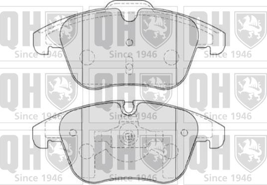 Quinton Hazell BP1809 - Комплект спирачно феродо, дискови спирачки vvparts.bg