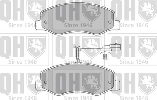 Quinton Hazell BP1801 - Комплект спирачно феродо, дискови спирачки vvparts.bg