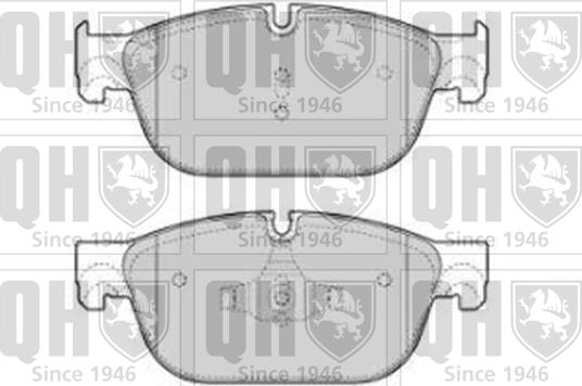 Quinton Hazell BP1810 - Комплект спирачно феродо, дискови спирачки vvparts.bg