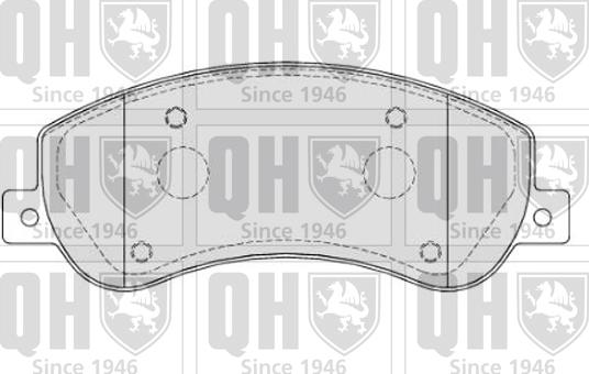 Quinton Hazell BP1818 - Комплект спирачно феродо, дискови спирачки vvparts.bg