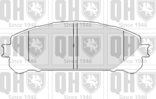 Quinton Hazell BP1812 - Комплект спирачно феродо, дискови спирачки vvparts.bg