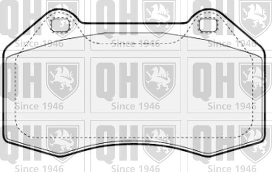 Quinton Hazell BP1817 - Комплект спирачно феродо, дискови спирачки vvparts.bg