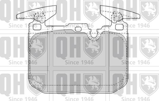 Quinton Hazell BP1835 - Комплект спирачно феродо, дискови спирачки vvparts.bg