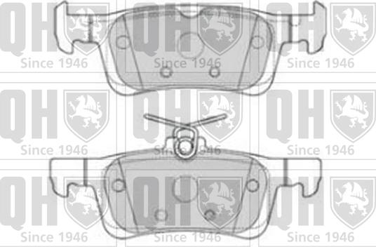 Quinton Hazell BP1831 - Комплект спирачно феродо, дискови спирачки vvparts.bg