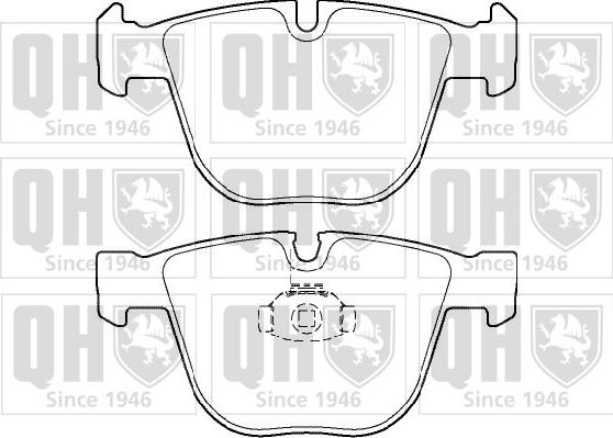 Quinton Hazell BP1399 - Комплект спирачно феродо, дискови спирачки vvparts.bg