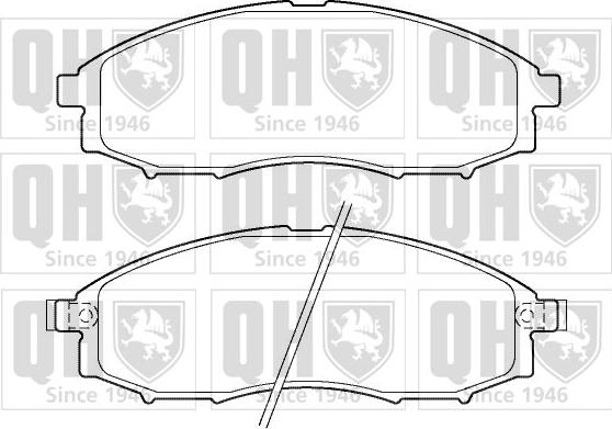 Quinton Hazell BP1390 - Комплект спирачно феродо, дискови спирачки vvparts.bg