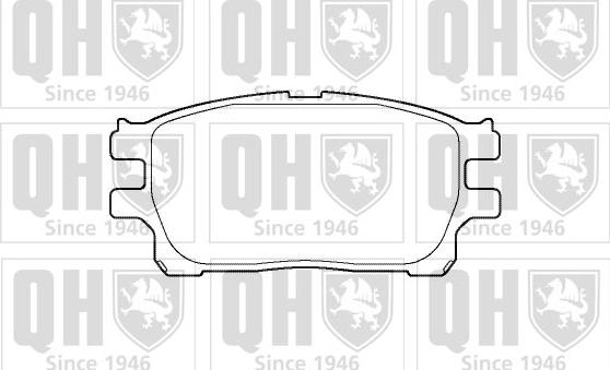 Quinton Hazell BP1393 - Комплект спирачно феродо, дискови спирачки vvparts.bg