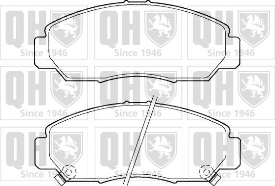 Quinton Hazell BP1397 - Комплект спирачно феродо, дискови спирачки vvparts.bg