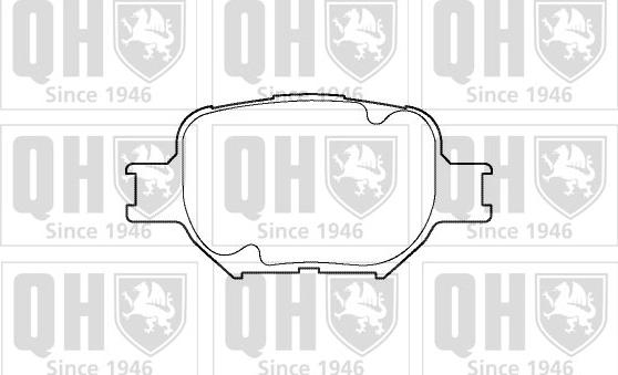 Quinton Hazell BP1349 - Комплект спирачно феродо, дискови спирачки vvparts.bg