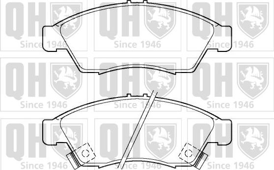 Quinton Hazell BP1348 - Комплект спирачно феродо, дискови спирачки vvparts.bg