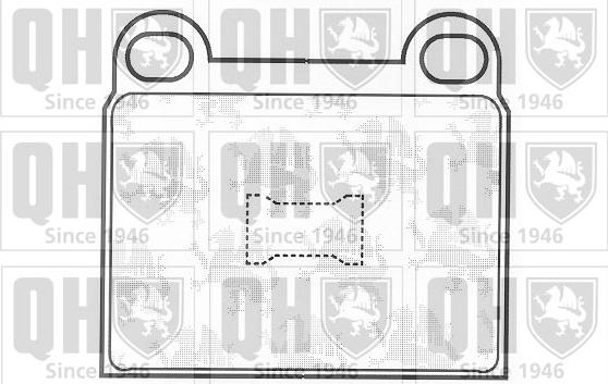 Quinton Hazell BP135 - Комплект спирачно феродо, дискови спирачки vvparts.bg