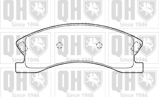 Quinton Hazell BP1369 - Комплект спирачно феродо, дискови спирачки vvparts.bg