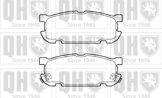 Quinton Hazell BP1361 - Комплект спирачно феродо, дискови спирачки vvparts.bg