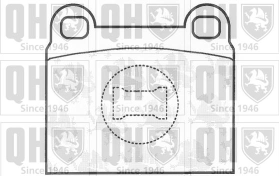 Quinton Hazell BP136 - Комплект спирачно феродо, дискови спирачки vvparts.bg