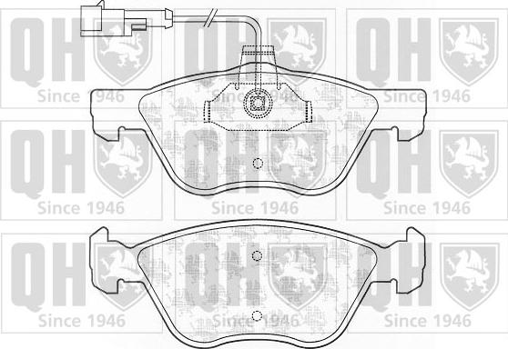 Quinton Hazell BP1303 - Комплект спирачно феродо, дискови спирачки vvparts.bg