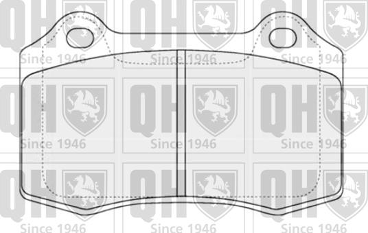 Quinton Hazell BP1310 - Комплект спирачно феродо, дискови спирачки vvparts.bg