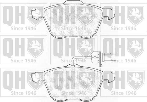 Quinton Hazell BP1313 - Комплект спирачно феродо, дискови спирачки vvparts.bg