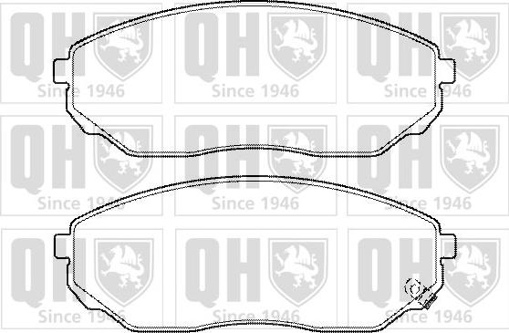 Quinton Hazell BP1389 - Комплект спирачно феродо, дискови спирачки vvparts.bg