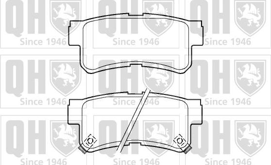 Quinton Hazell BP1387 - Комплект спирачно феродо, дискови спирачки vvparts.bg