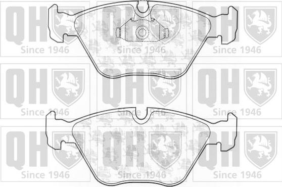 Quinton Hazell BP1332 - Комплект спирачно феродо, дискови спирачки vvparts.bg