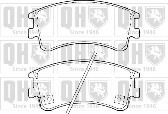 Quinton Hazell BP1378 - Комплект спирачно феродо, дискови спирачки vvparts.bg