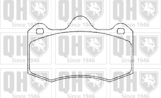 Quinton Hazell BP1298 - Комплект спирачно феродо, дискови спирачки vvparts.bg