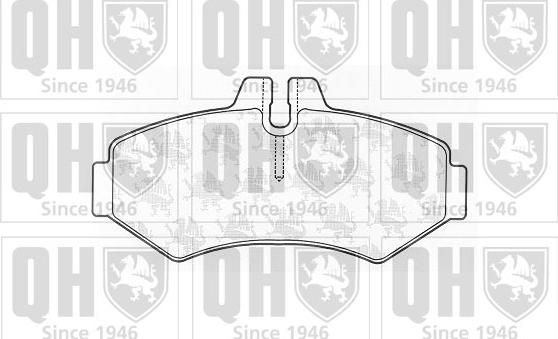 Quinton Hazell BP1246 - Комплект спирачно феродо, дискови спирачки vvparts.bg