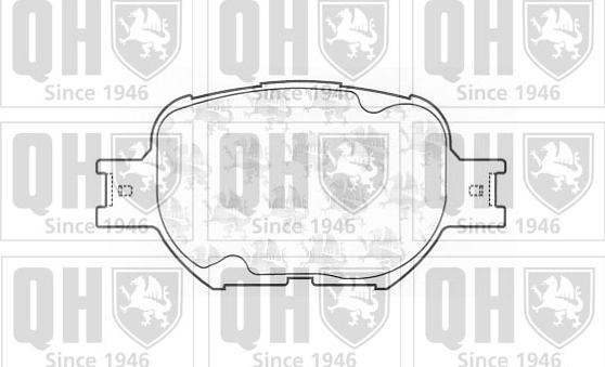 Quinton Hazell BP1251 - Комплект спирачно феродо, дискови спирачки vvparts.bg