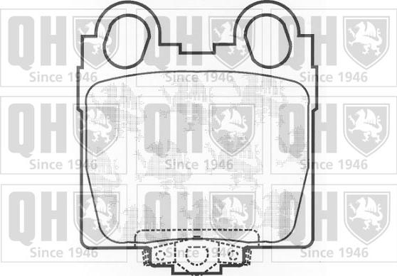 Quinton Hazell BP1252 - Комплект спирачно феродо, дискови спирачки vvparts.bg