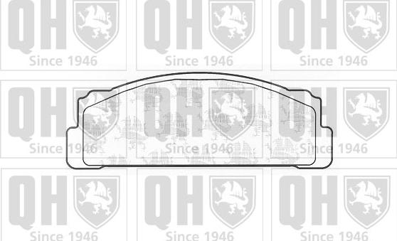 Quinton Hazell BP125 - Комплект спирачно феродо, дискови спирачки vvparts.bg