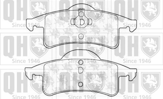 Quinton Hazell BP1266 - Комплект спирачно феродо, дискови спирачки vvparts.bg