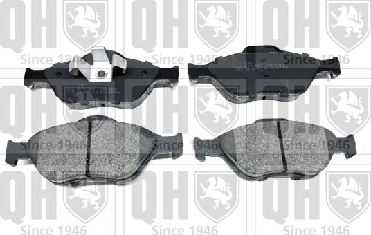 Quinton Hazell BP1261 - Комплект спирачно феродо, дискови спирачки vvparts.bg