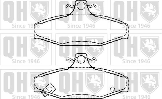 Quinton Hazell BP1209 - Комплект спирачно феродо, дискови спирачки vvparts.bg