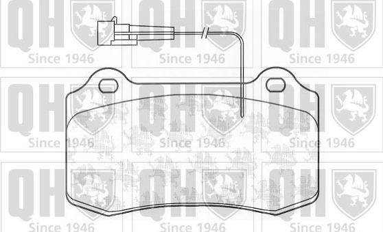 Quinton Hazell BP1201 - Комплект спирачно феродо, дискови спирачки vvparts.bg