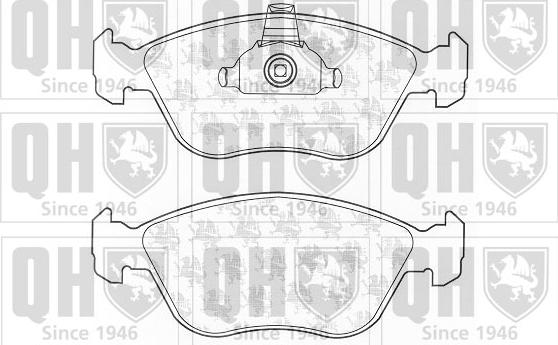 Quinton Hazell BP1203 - Комплект спирачно феродо, дискови спирачки vvparts.bg