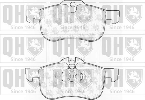 Quinton Hazell BP1216 - Комплект спирачно феродо, дискови спирачки vvparts.bg