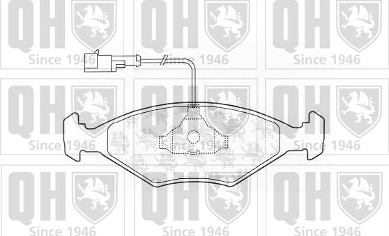 Quinton Hazell BP1213 - Комплект спирачно феродо, дискови спирачки vvparts.bg