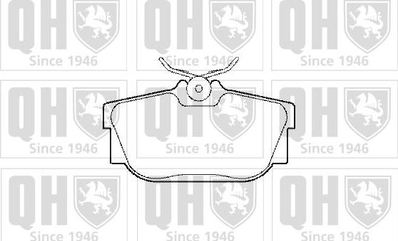 Quinton Hazell BP1284 - Комплект спирачно феродо, дискови спирачки vvparts.bg