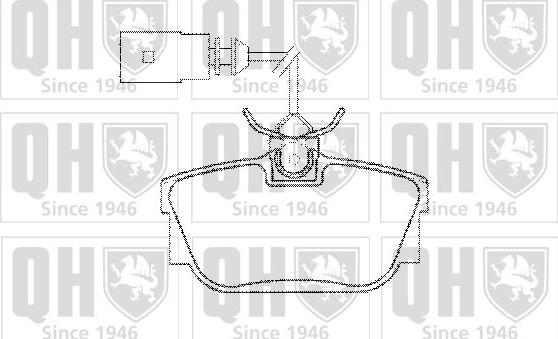 Quinton Hazell BP1286 - Комплект спирачно феродо, дискови спирачки vvparts.bg