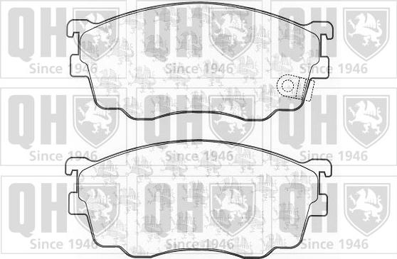 Quinton Hazell BP1231 - Комплект спирачно феродо, дискови спирачки vvparts.bg