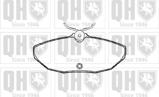 Quinton Hazell BP1238 - Комплект спирачно феродо, дискови спирачки vvparts.bg