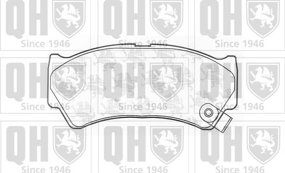 Quinton Hazell BP1226 - Комплект спирачно феродо, дискови спирачки vvparts.bg