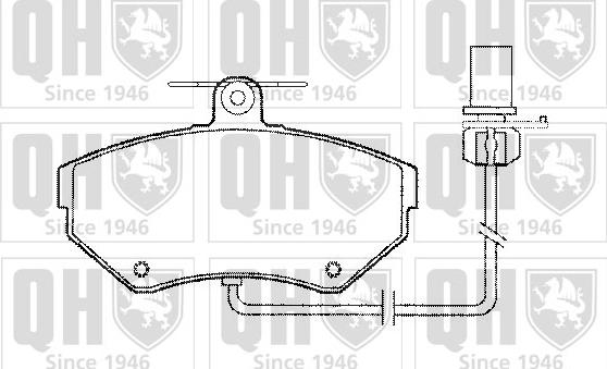 Quinton Hazell BP1279 - Комплект спирачно феродо, дискови спирачки vvparts.bg